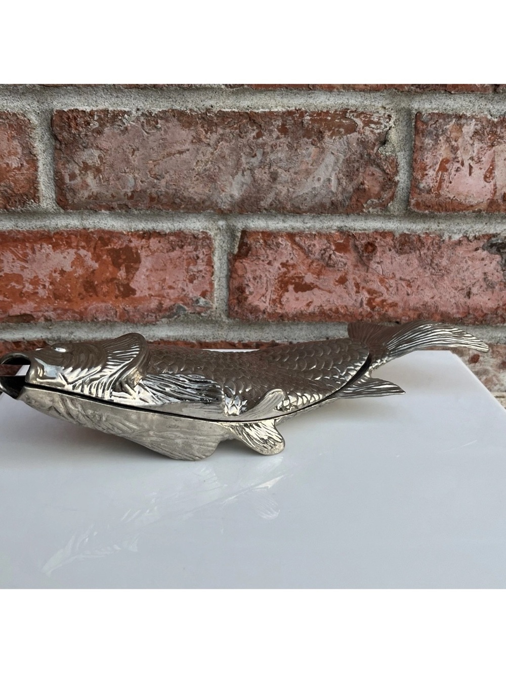 Vintage Regal Silver Plated Fish Napkin Holder Modello Depositato Made In Italy - Picture 11 of 16